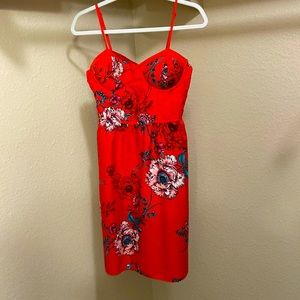 Red Floral BOG Dress